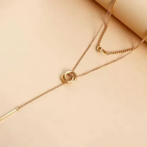 Vintage Layered Necklace Women's Bohemian Tassel Pendant Necklaces - Picture 3 of 6